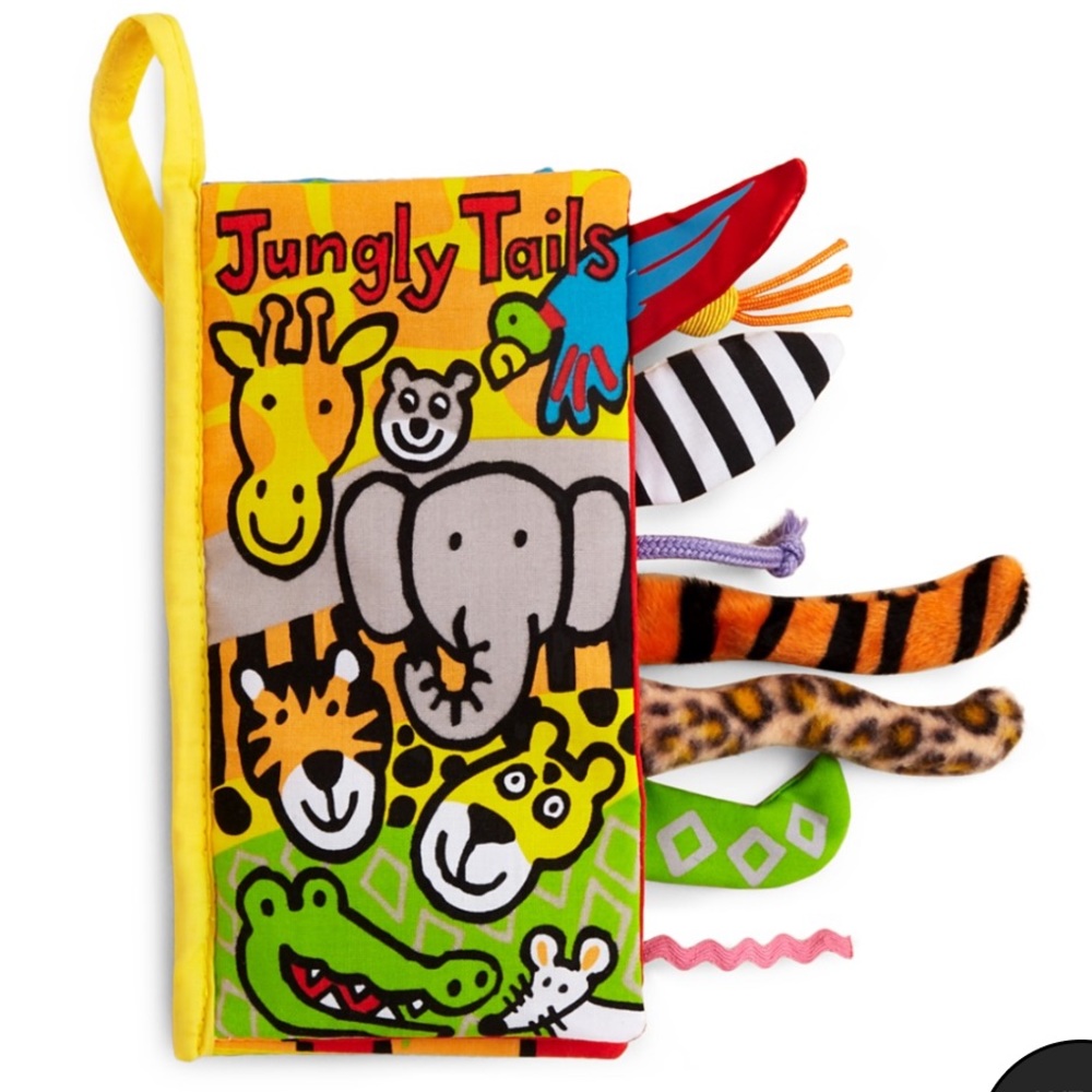Never used, perfect condition, jellycat Jungly Tails Fabric Book